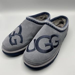 Mens Ugg Slippers Logo Blue Gray Sz 10 New Dallas Cowboys colors